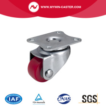 Mini 1 Inch 30kg Plate Swivel TPU Caster